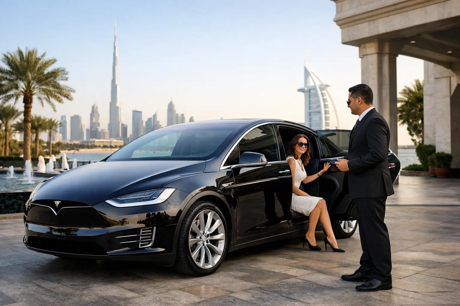 Tesla Chauffeur Service Dubai for Premium Travel